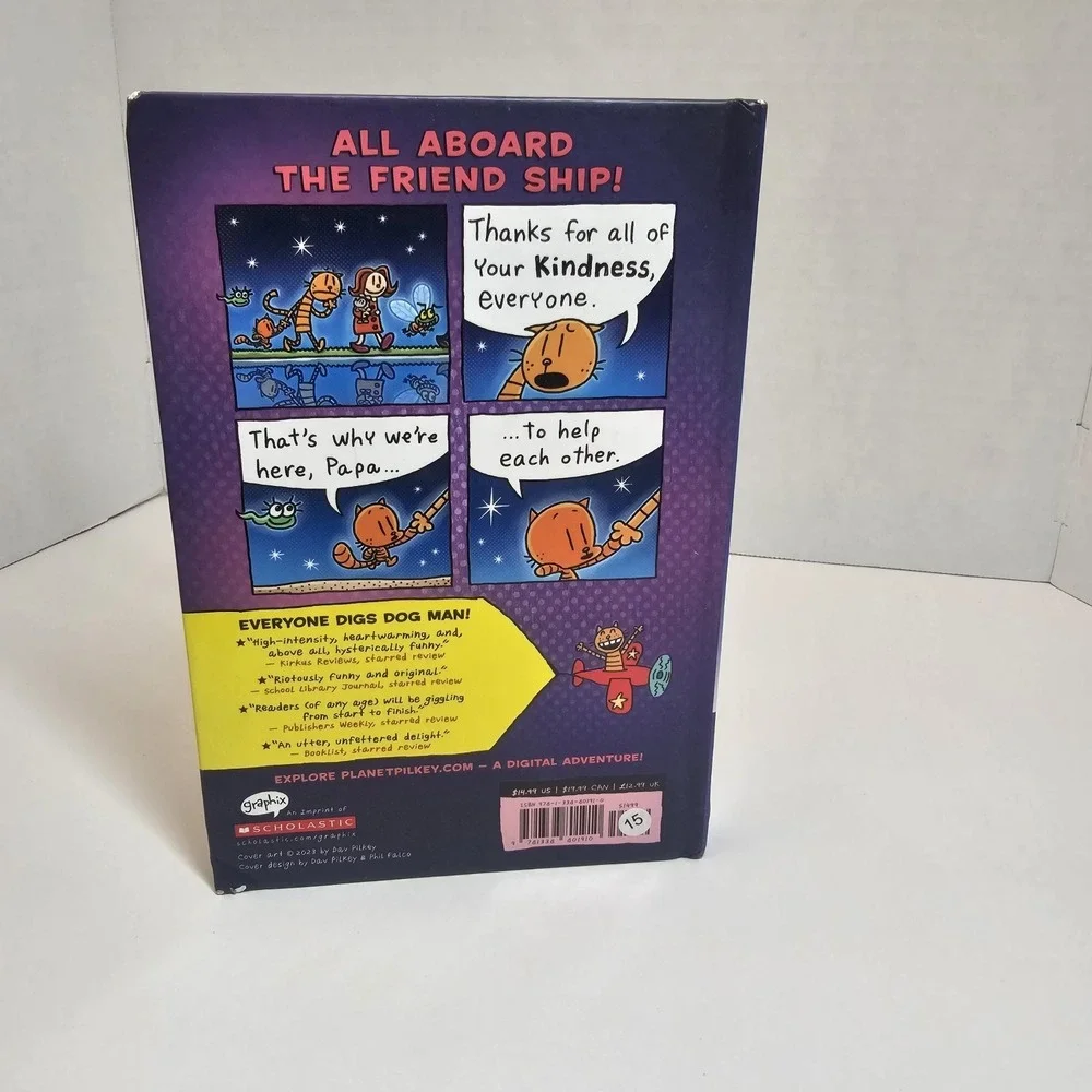 Dog‎ Man- Twenty Thousand Fleas Under Sea. Dav Pilkey Hardcover Book Kids